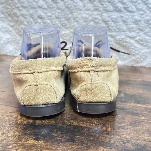 Minnetonka THUNDERBIRD BEADED BROWN FRINGE Leather Moccasin Flat Size 8 M - Picture 4 of 6